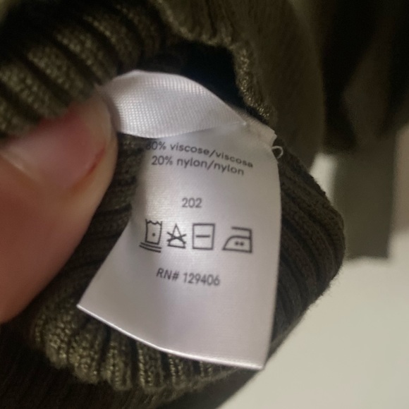 NEW Venus Puft Sleeve Sweater in Olive - Picture 5 of 12